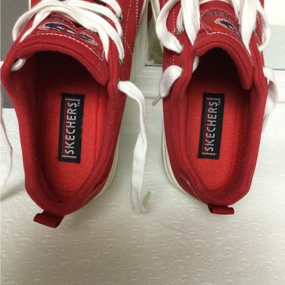 Skechers Roadies True Roots, Womans 8, Red - Picture 8 of 10